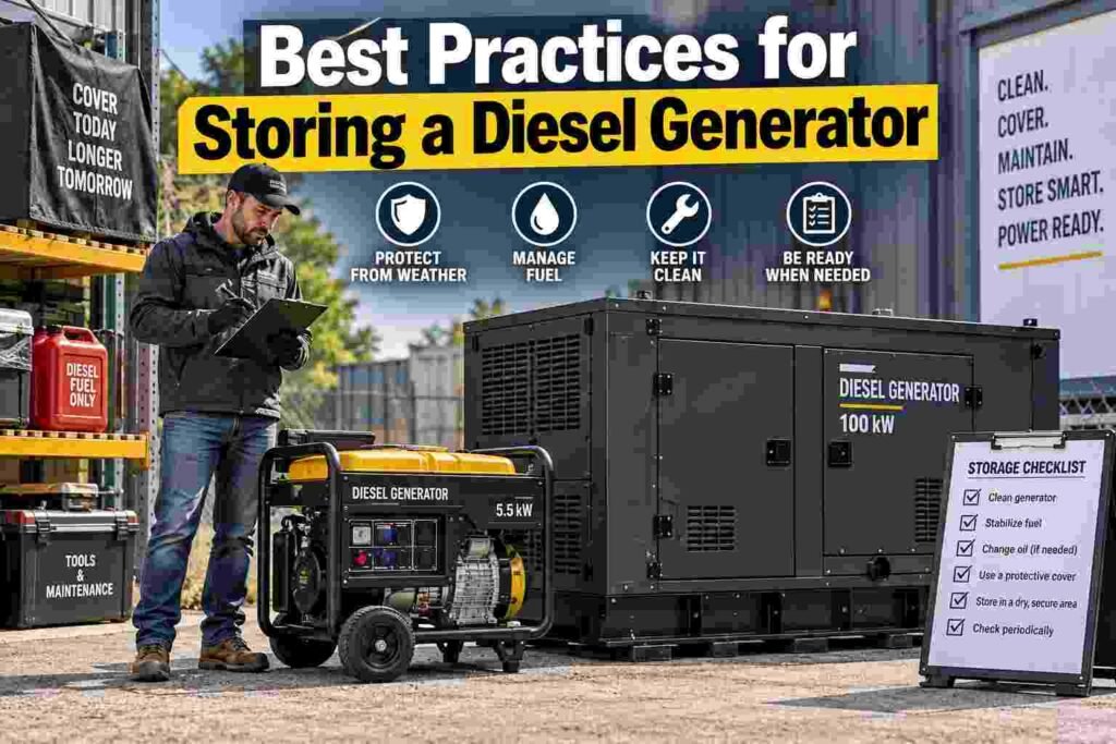 Best Practices for Storing a Diesel Generator