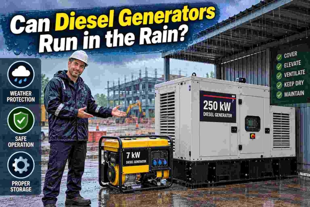Can Diesel Generators Run in the Rain