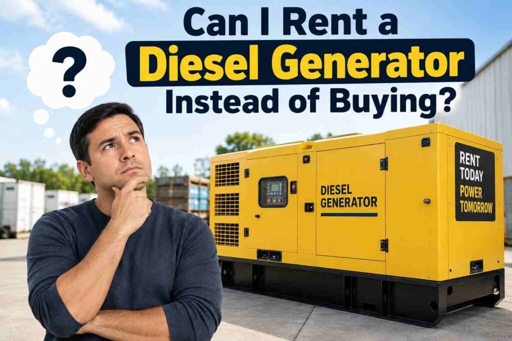 Can I Rent a Diesel Generator Instead of Buying