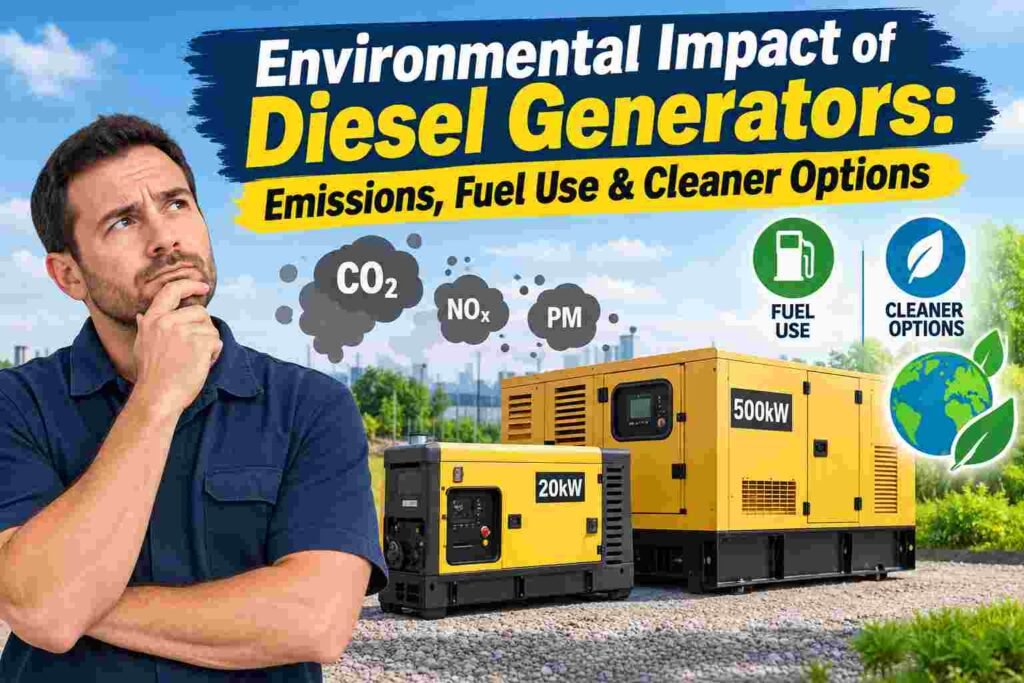 Environmental Impact of Diesel Generators: Emissions, Fuel Use & Cleaner Options