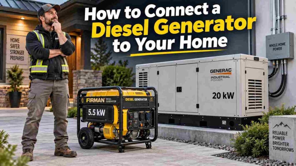 How to Connect a Diesel Generator to Your Home