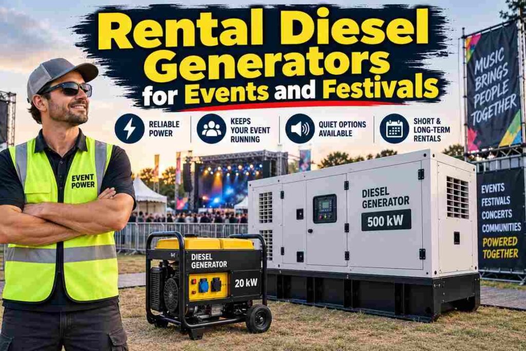 Rental Diesel Generators for Events and Festivals