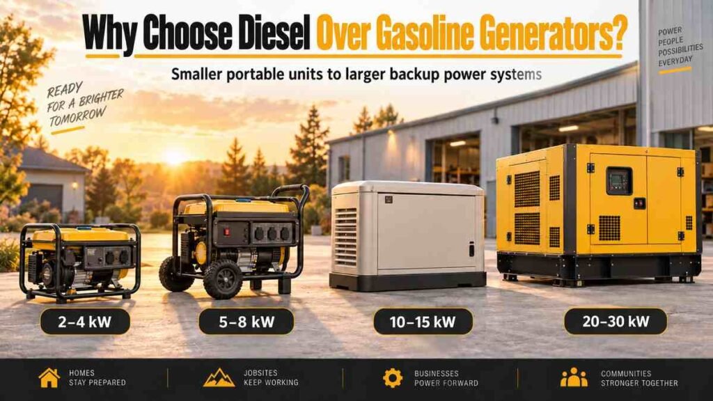 Why Choose Diesel Over Gasoline Generators?