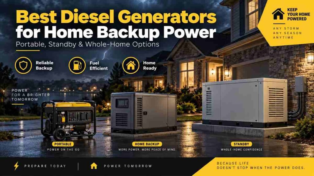 Best Diesel Generators for Home Backup Power