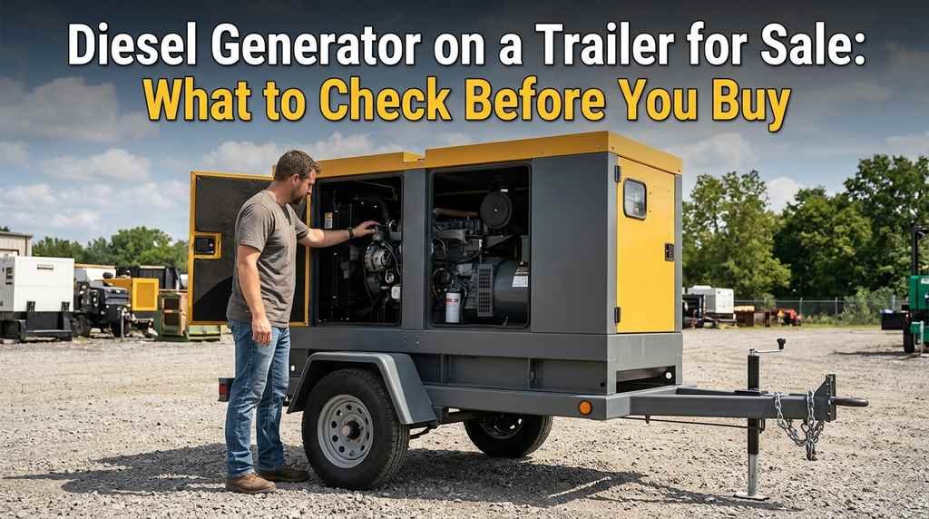 Diesel Generator on a Trailer for Sale: What to Check Before You Buy
