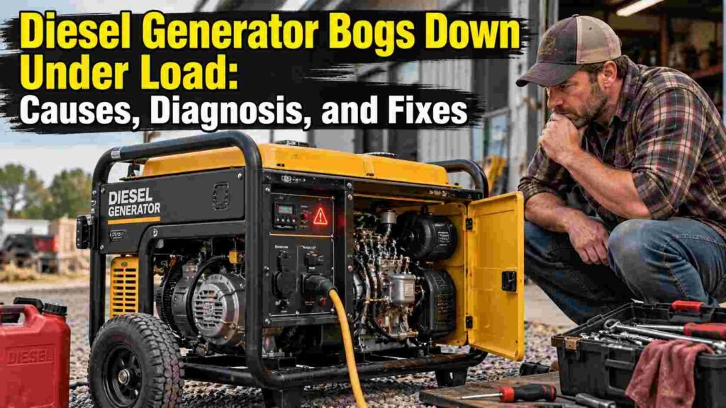 Diesel Generator Bogs Down Under Load: Causes, Diagnosis, and Fixes
