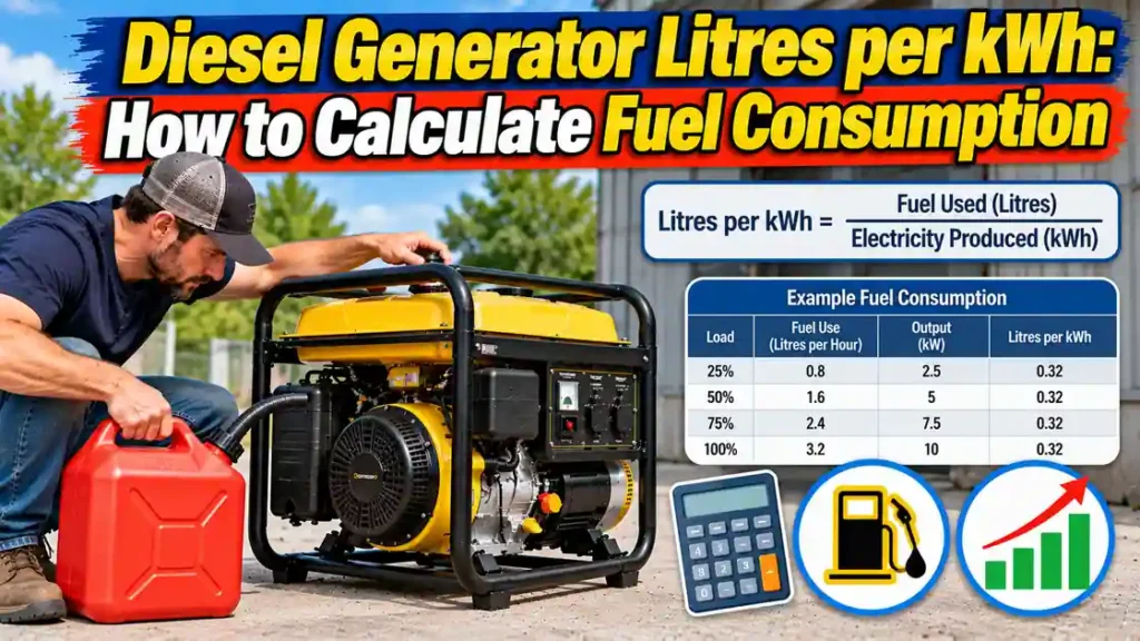 Diesel Generator Litres per kWh: How to Calculate Fuel Consumption