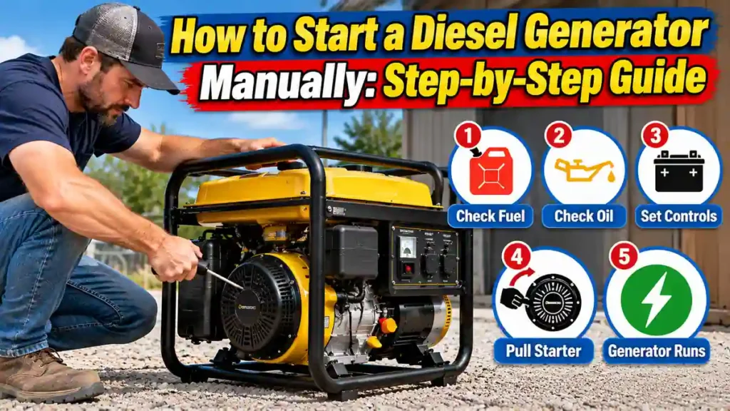 How to Start a Diesel Generator Manually: Step-by-Step Guide