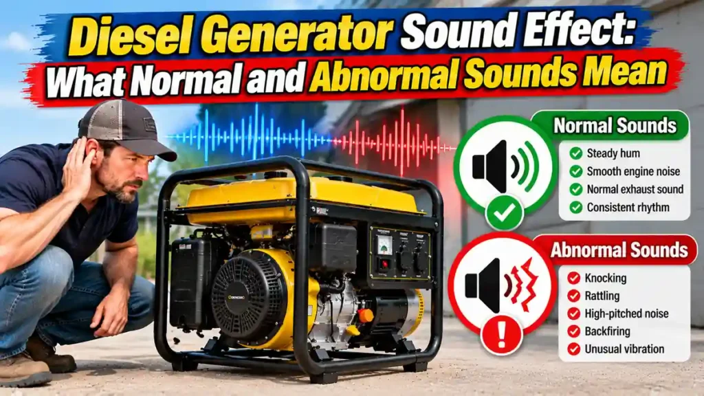 Diesel Generator Sound Effect: What Normal and Abnormal Sounds Mean